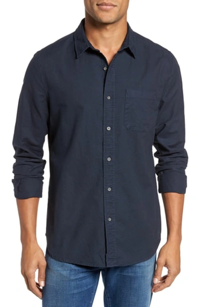 Ag Caleb Slim Fit Twill Sport Shirt In 5 Years Pigment Midnight