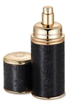 Creed Black With Gold Trim Leather Atomizer, 1.7 oz