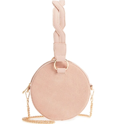 Street Level Circle Bag With Wristlet - Beige In Tan