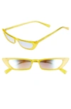 Kendall + Kylie Vivian Extreme 51mm Cat Eye Sunglasses - Sun City Yellow/ Solid Smoke