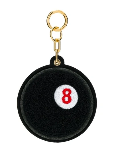 Chaos Exclusive Exclusive 8-ball Cotton-terry Keychain In Black