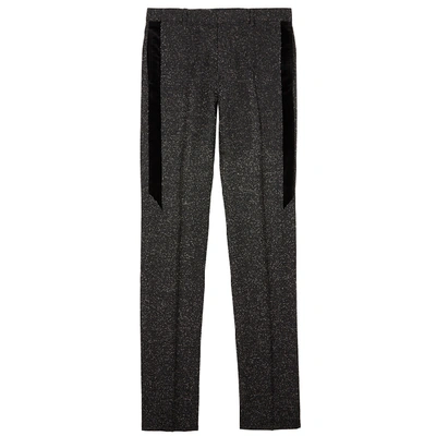Givenchy Charcoal Slim-leg Stretch-wool Trousers In Grey