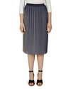 Gerard Darel Aaron Pleated Midi Skirt In Blue