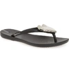 Ipanema Wave Heart Flip Flop In Black