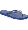 Tory Burch Logo Flip Flop In Fresh Blueberry