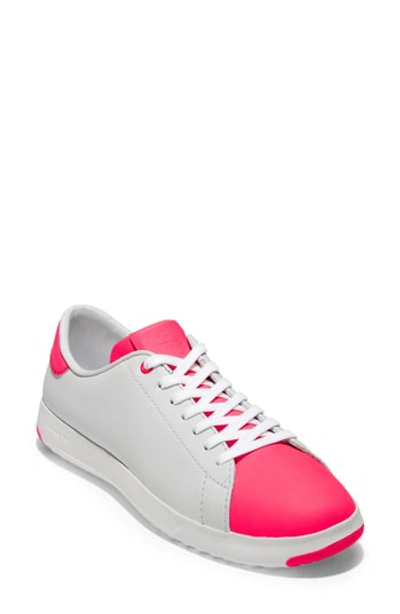Cole Haan Grandpro Tennis Shoe In Optic White/ Flash Leather