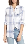 Rails Hunter Plaid Shirt In Powder Sky