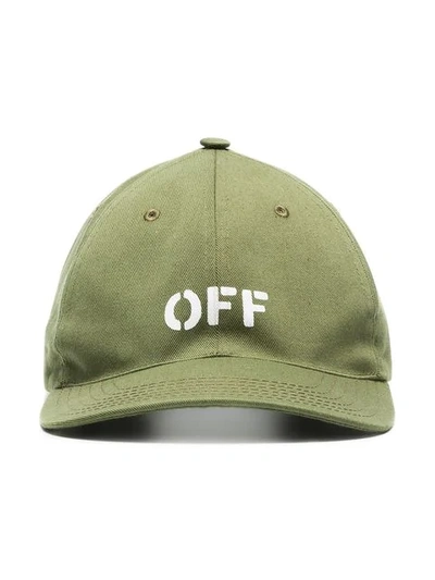 Off-white X Browns Green Embroidered Logo Cap