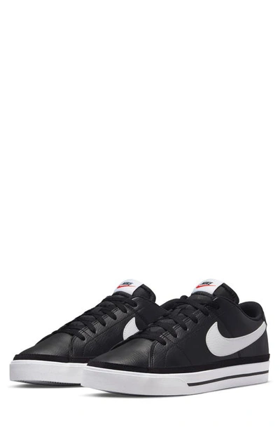 Nike Court Legacy Sneaker In Black/ White
