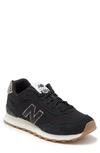 New Balance 515 Suede Sneaker In Black/ Mahogany
