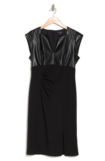 green emerald velvet dress Astr - Lezith Dress, Black - Black main image 1