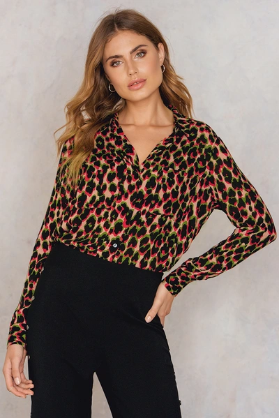 Blouse leopard rouge sales