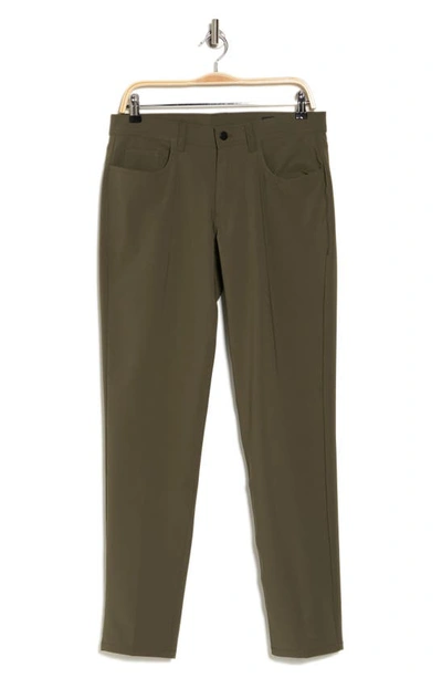 14th & Union 5-pocket Performance Pants In Olive Night