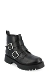 Journee Collection Maebry Buckle Bootie In Black