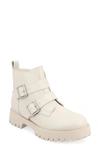Journee Collection Maebry Buckle Bootie In Bone