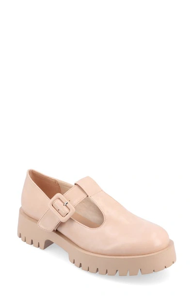Journee Collection Suvi Mary Jane Loafer In Blush