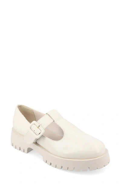 Journee Collection Suvi Mary Jane Loafer In Bone