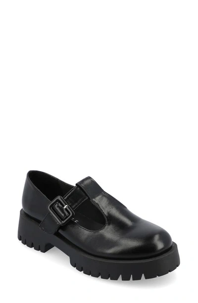 Journee Collection Suvi Mary Jane Loafer In Black