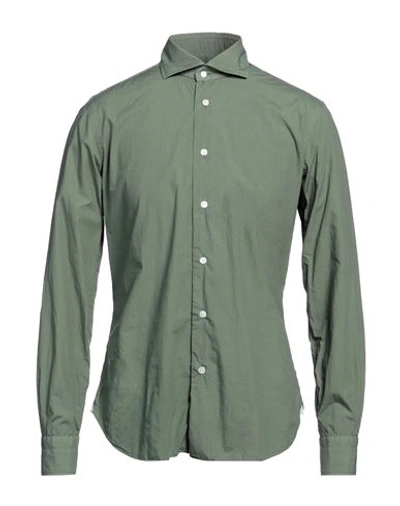 Dandylife By Barba Man Shirt Sage Green Size 15 Cotton