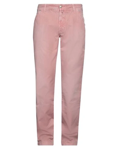 Jacob Cohёn Man Pants Pastel Pink Size 36 Cotton