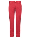 Jacob Cohёn Man Pants Red Size 34 Cotton, Elastane
