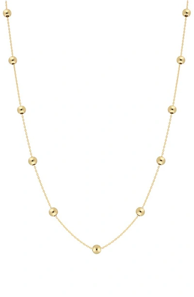 Bony Levy Mykonos 14k Gold Bead Station Necklace In 14k Yellow Gold