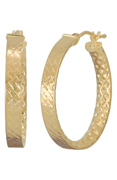 Bony Levy Liora 14k Gold Textured Hoop Earrings In 14k Yellow Gold