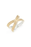 Anna Beck Classic Crossover Ring In Gold