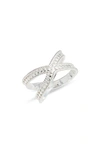 Anna Beck Classic Crossover Ring In Silver