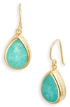 Anna Beck Amazonite Drop Earrings In Gold/ Amazonite