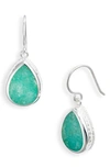Anna Beck Amazonite Drop Earrings In Silver/ Amazonite