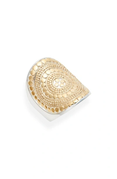 Anna Beck Classic Saddle Ring In Two Tone