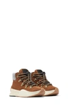 Sorel Kids' Out 'n About Conquest Waterproof Boot In Velvet Tan,chalk