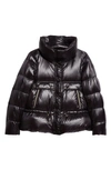 Herno Pocket Detail Down Puffer Coat In Black