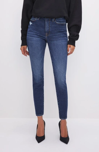 Good American Always Fit Good Legs Crop Skinny Jeans In Indigo507