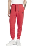 Nike Tech Fleece Joggers In Red