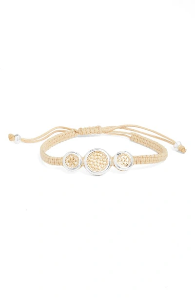 Anna Beck Two-tone Macramé Slider Bracelet In Two Tone