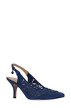 J. Reneé Vanani Slingback Pointed Toe Pump In Navy