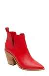 Lisa Vicky Mega Bootie In Red Leather