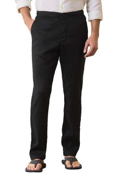 Tommy Bahama Beach Coast Stretch Linen & Cotton Pants In Black