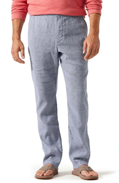 Tommy Bahama Beach Coast Stretch Linen & Cotton Pants In Maritime