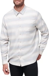 Travismathew Cloud Cotton Blend Flannel Button-up Shirt In Moonbeam/ Stellar Blue