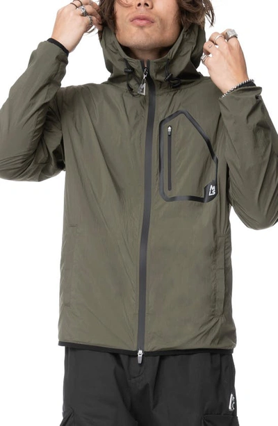 Magnlens Bristol Hooded Windbreaker In Kalamata