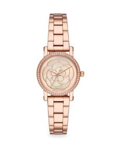 Michael Kors Petite Norie Rose-goldtone Bracelet Watch In Rose Gold