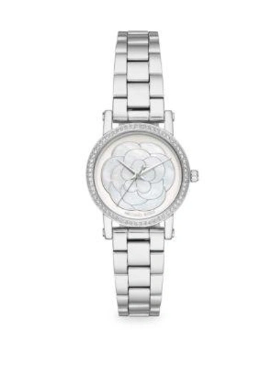 Michael Kors Petite Norie Stainless Steel Bracelet Watch In Silver