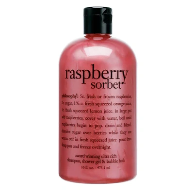 Philosophy Raspberry Sorbet 16 oz/ 480 ml