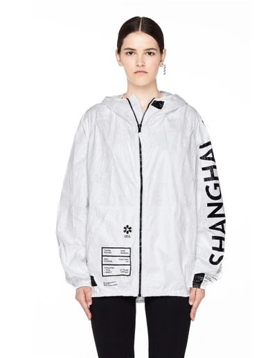 Ueg Shanghai Printed Tyvek Jacket In White