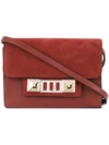 Proenza Schouler Nubuck Ps11 Wallet With Strap In Red