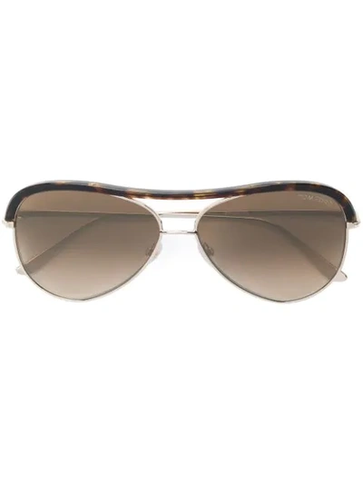 Tom Ford Sabine Sunglasses In Brown