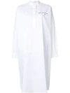 Mm6 Maison Margiela Under Construction Shirt Dress In White